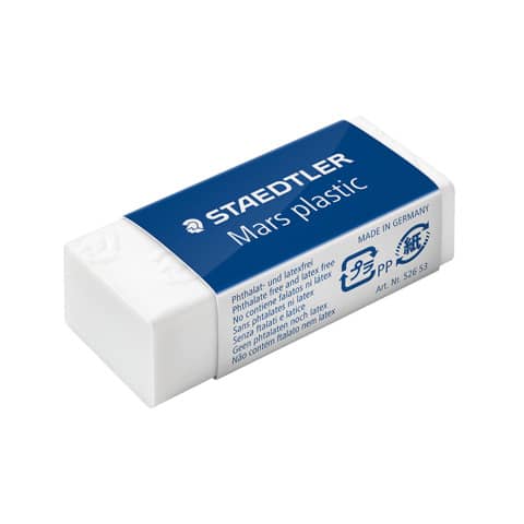 Gomma Staedtler Mars plastic 526 53 bianca mini 526 53